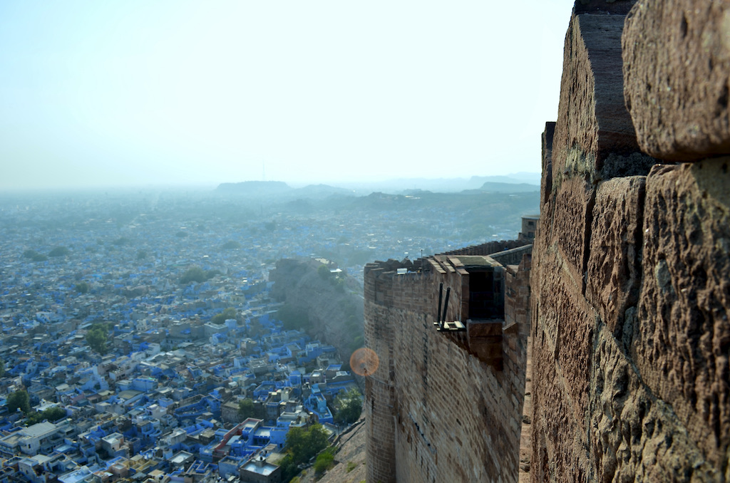 view of blue city